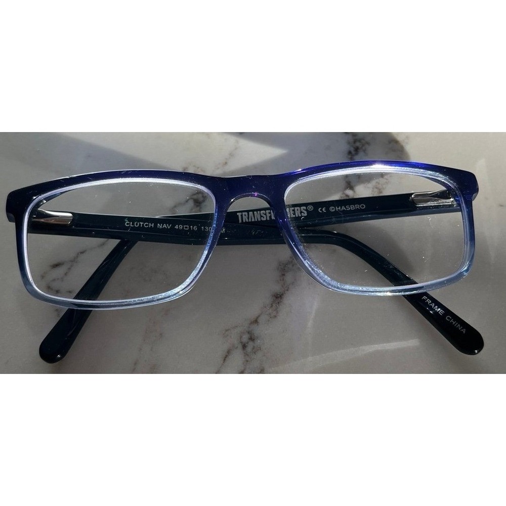 Transformers Armor-180 BLK Eyeglasses Youth Kids Boy's Black Full Rim 49-16-125
